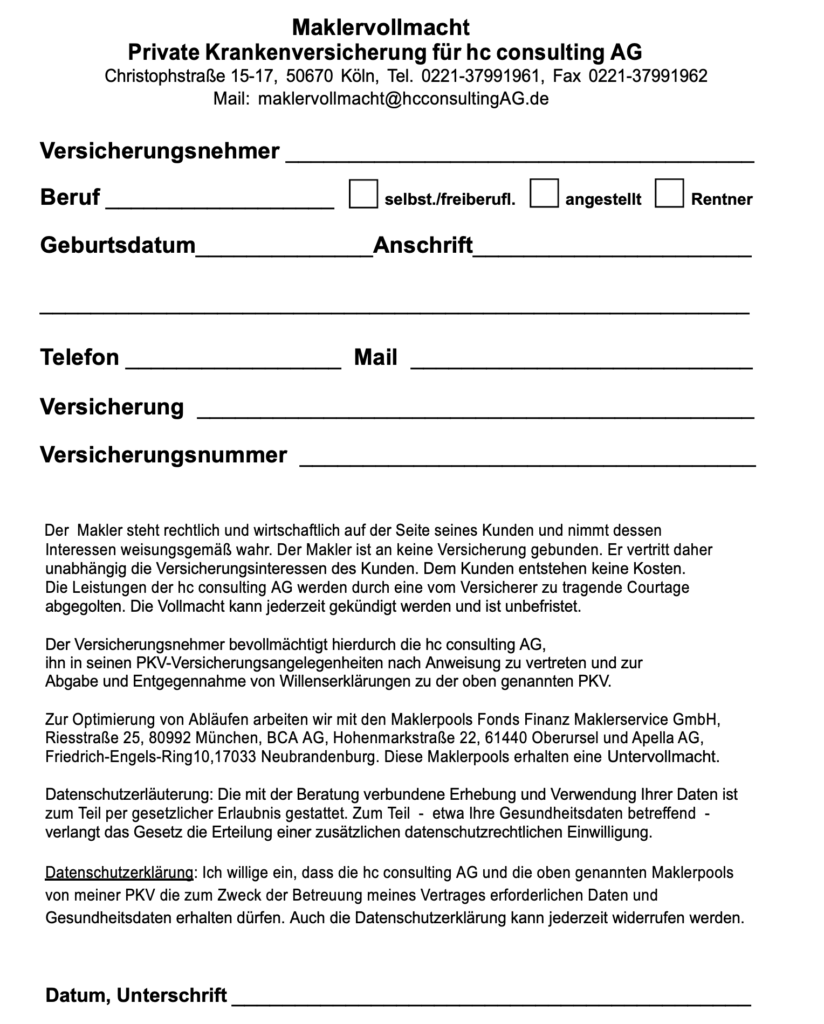 hc consulting AG
